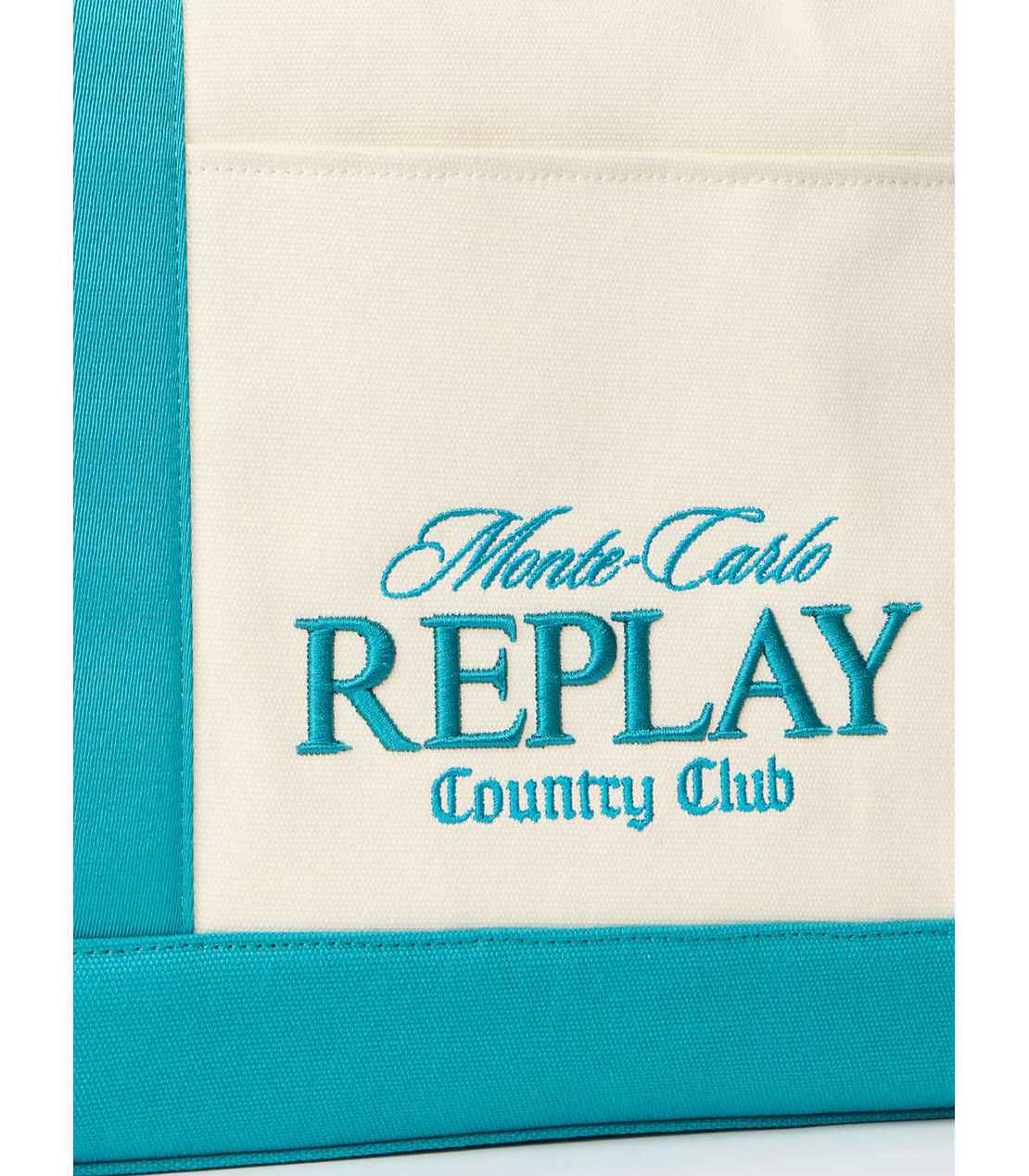 REPLAY &times; Monte Carlo Country Club キャンバス シャッパー バッグ 詳細画像 ホワイト 5